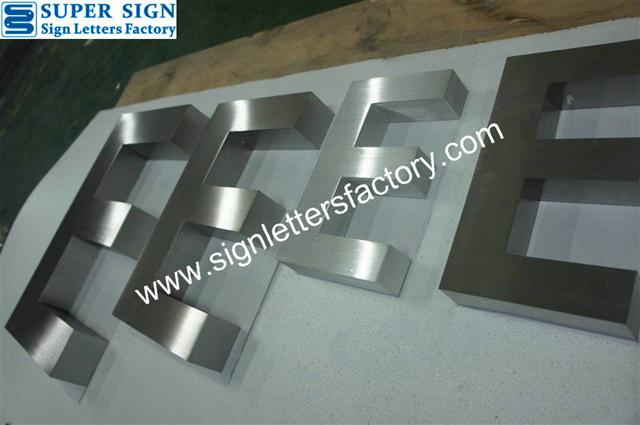 fabricated stainless steel letters